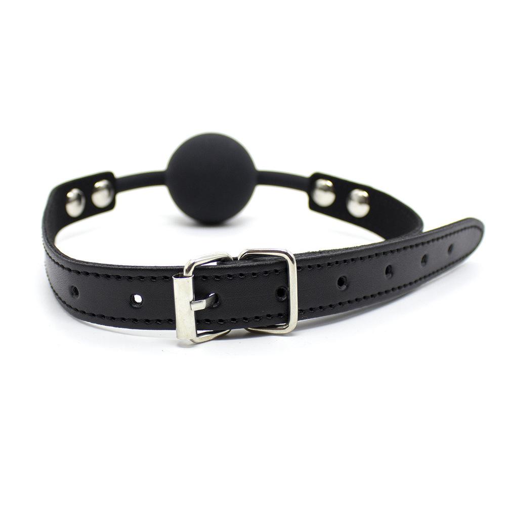 BASIC X Silent silikonový roubík plný – červený