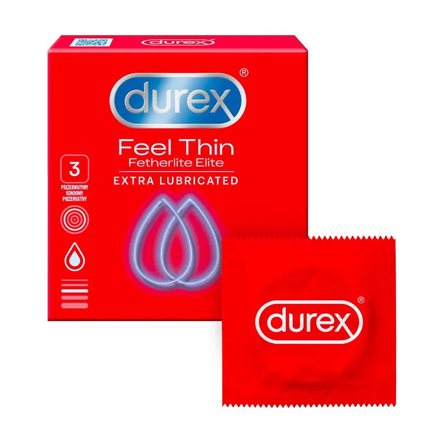 Durex Feel Thin Fetherlite Elite Extra Lubricated 3 ks