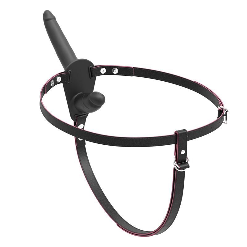 BASIC X Rene postroj s dvojím penisem - inovativní produkt pro experimentování s novými styly sexu a objevování nových zážitků.