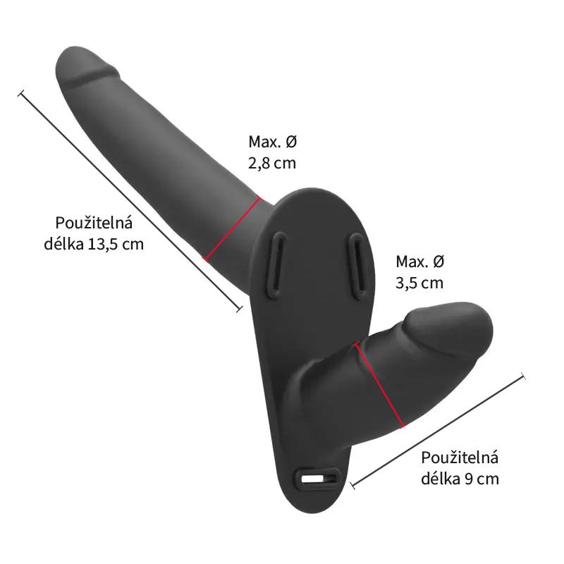 BASIC X Rene postroj s dvojím penisem