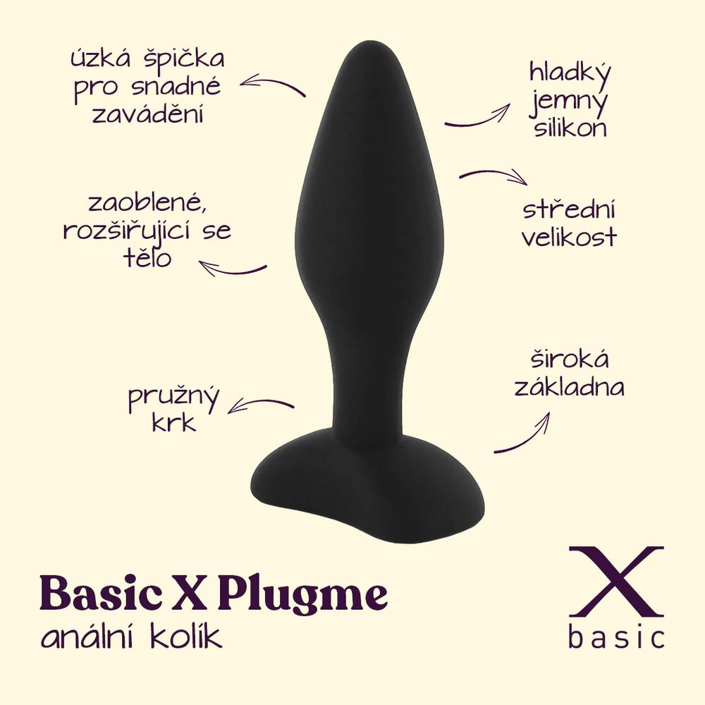 BASIC X PlugMe - silikonový anální kolík M - Image 2