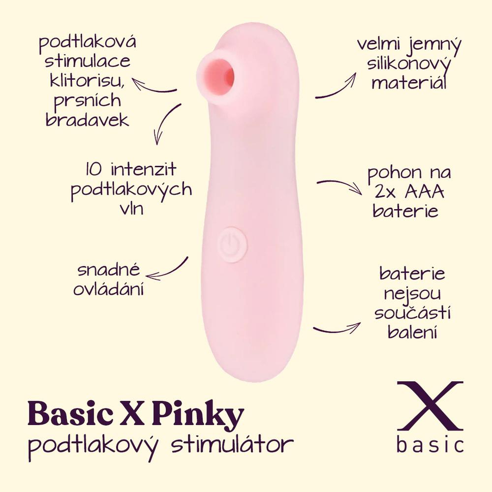 BASIC X Pinky – Podtlakový stimulátor klitorisu