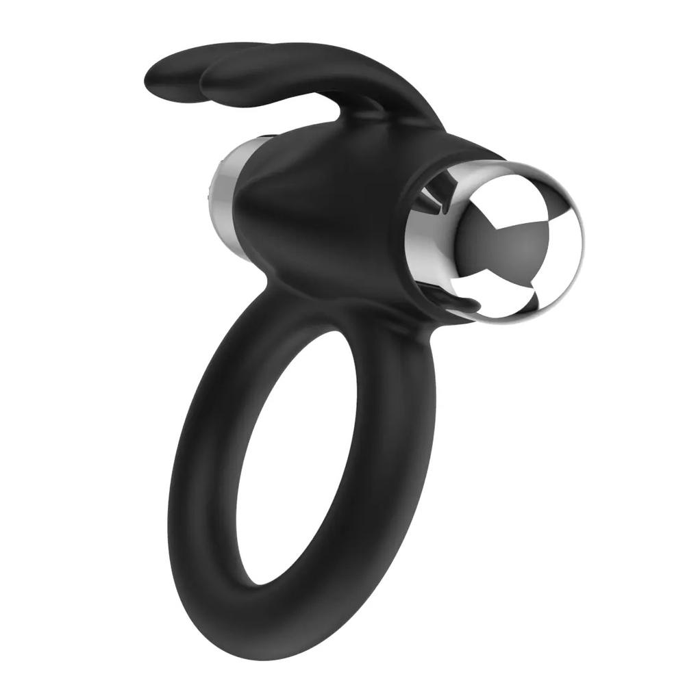 Levně BASIC X Bunny - dobíjecí vibrační kroužek na penis