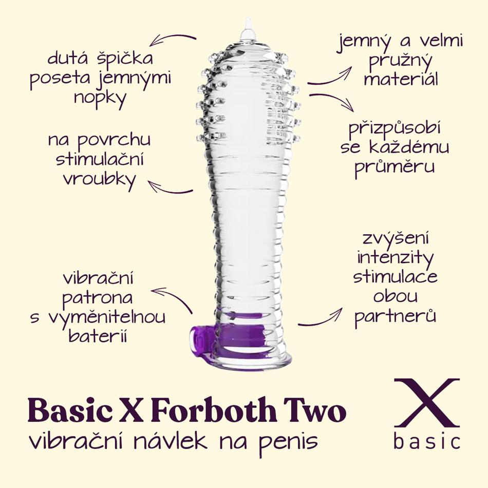 BASIC X ForBoth Two - vibrační návlek na penis - Image 2