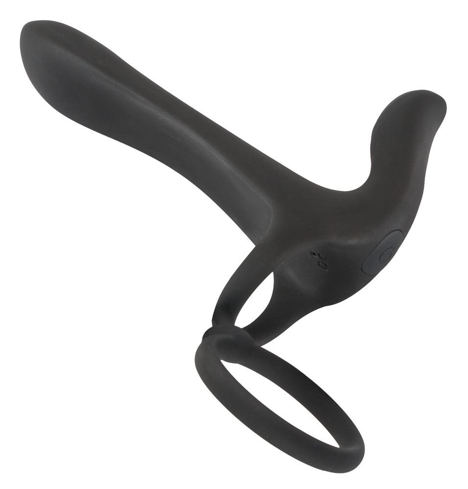 Black Velvets Párový vibrátor rozšiřující penis