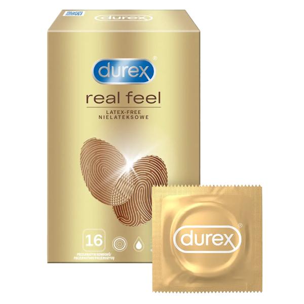 Levně Durex Real Feel kondomy 16 ks