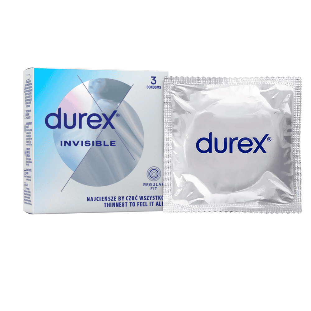 Durex Invisible kondomy 3 ks
