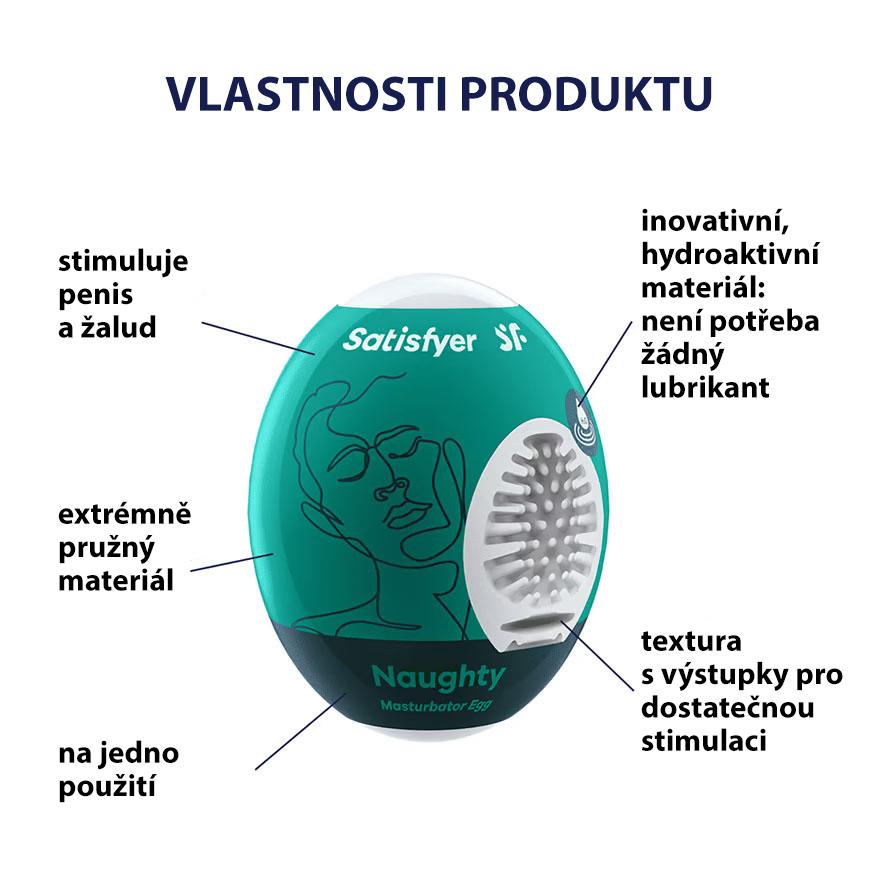 Satisfyer Masturbátor Egg Single naughty - Obrázek 3