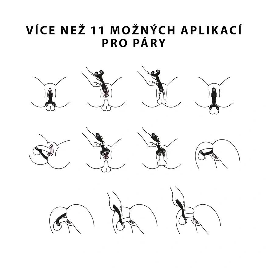 Satisfyer Endless Fun Multifunkční vibrátor – černý