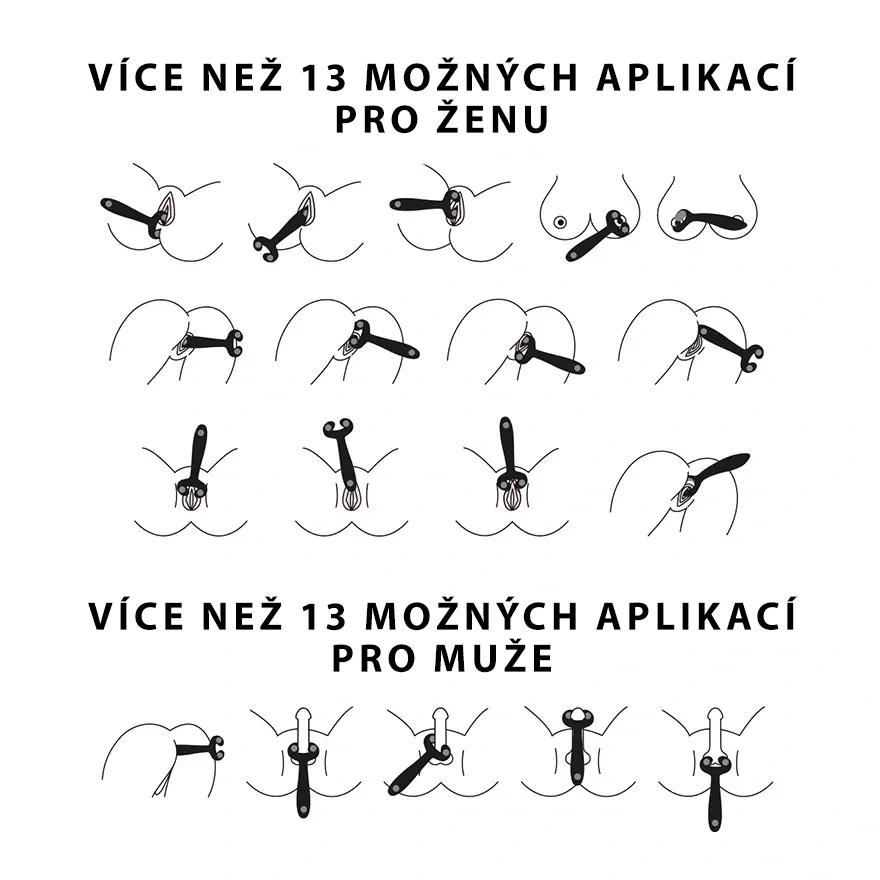 Satisfyer Endless Fun Multifunkční vibrátor – černý