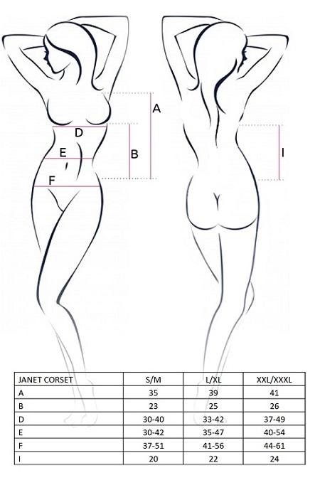 Erotic Line JANET korzet: bílá S/M - Image 2