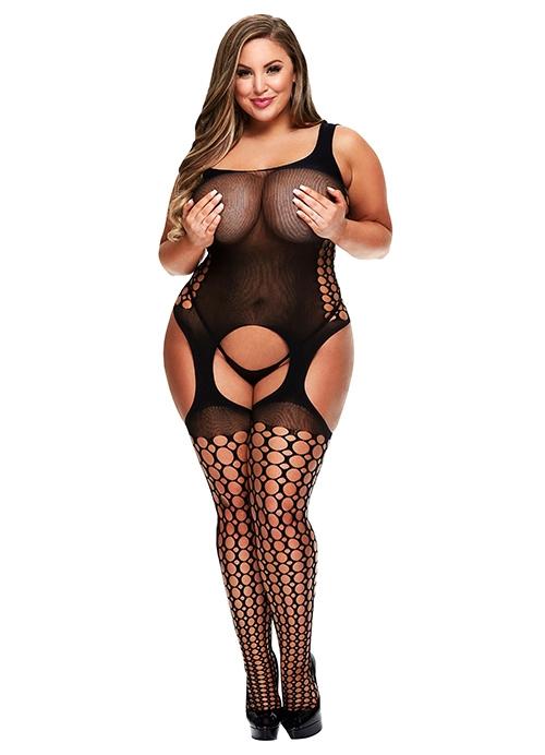 Levně Baci XL Catsuit 5012 - černý