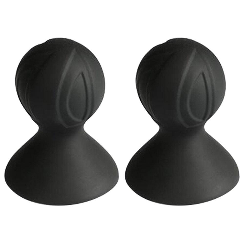 BASIC X Přísavky na bradavky 2 ks - černé