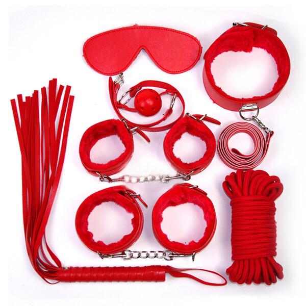 BASIC X Osmidílná BDSM sada červená - Image 4