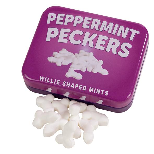 S&F Peppermint Pecker Bonbony ve tvaru penisu 30 g