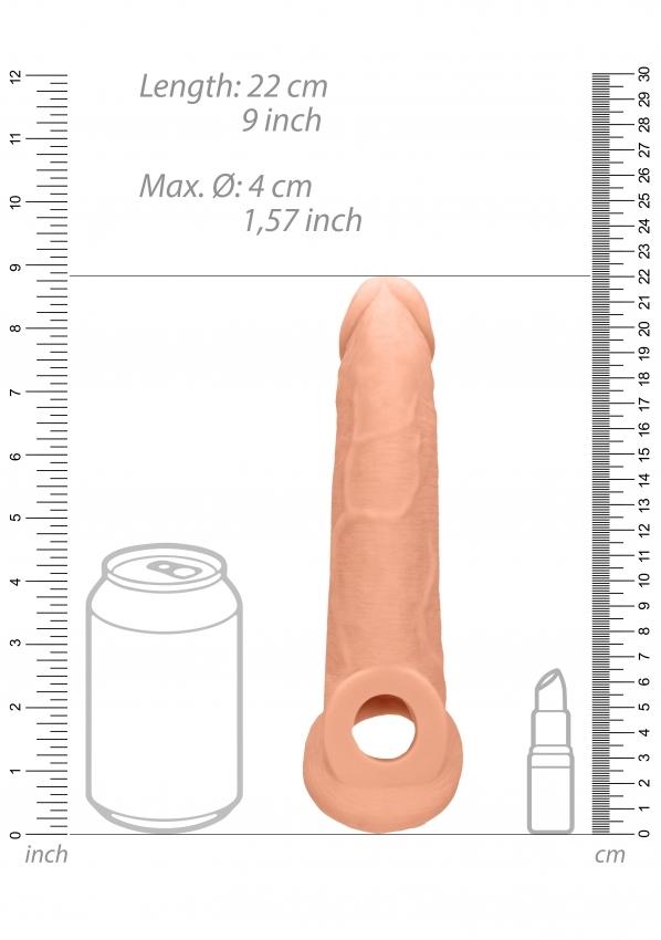 REALROCK Prodlužující návlek na penis 22 cm