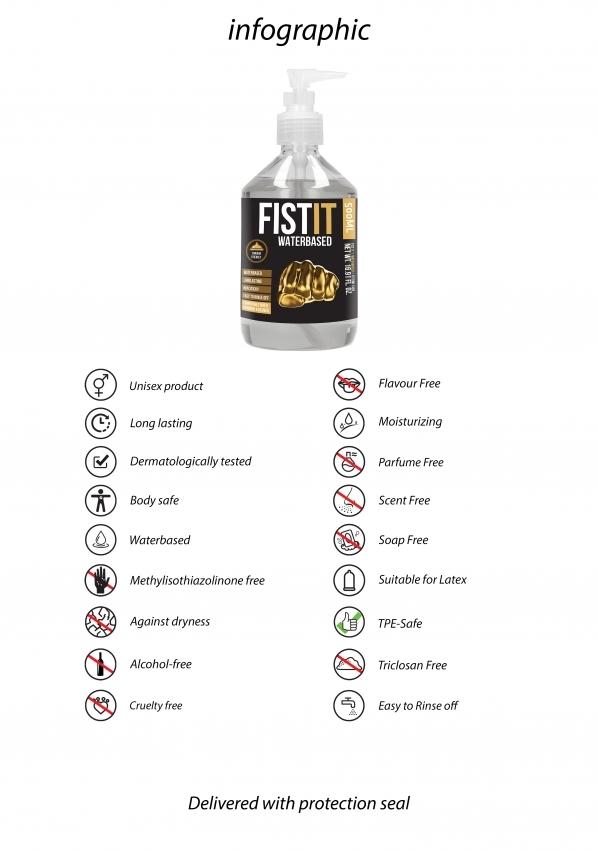 Fist-it Waterbased Lubrikační gel s pumpičkou 500 ml - Image 3