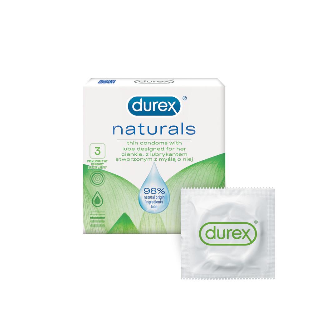 Durex Naturals kondomy 3 ks