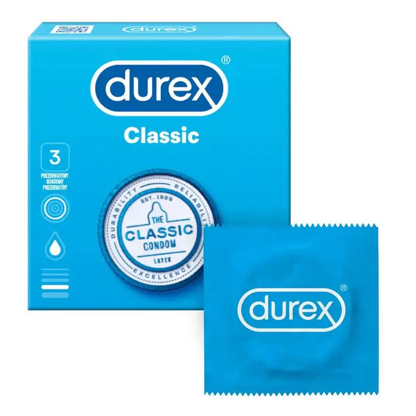 Durex Classic kondomy 3 ks