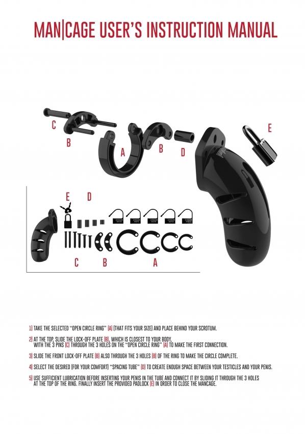 ManCage Model 13 Klec na penis 6 cm - černá - Image 3