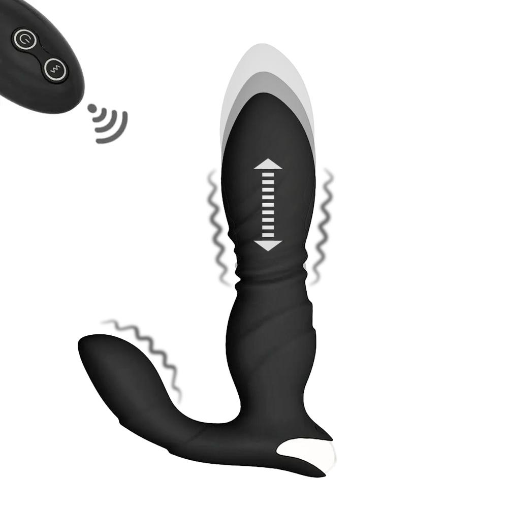BASIC X  Will stimulátor prostaty na dálkové ovládání černý