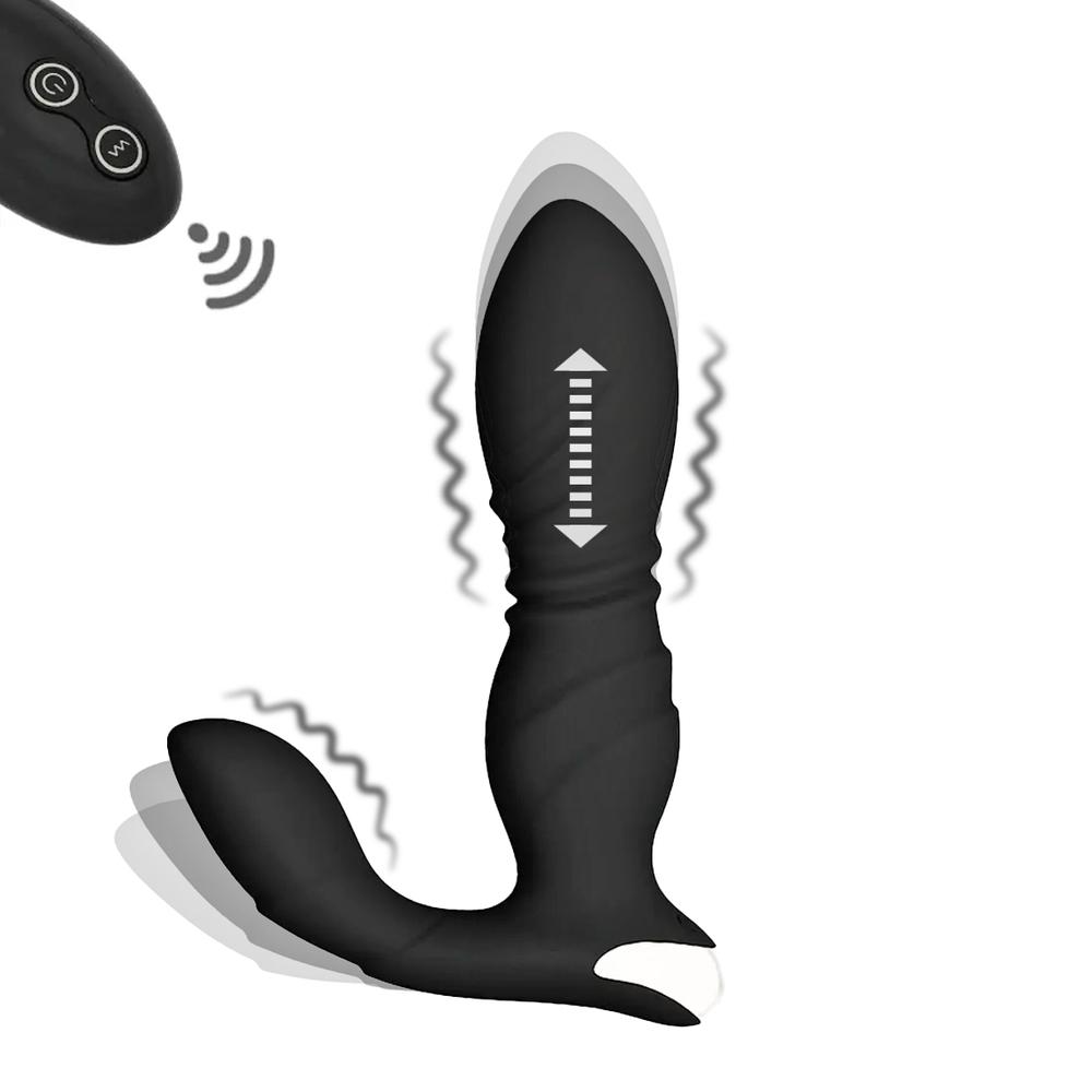 Levně BASIC X Will stimulátor prostaty na dálkové ovládání černý