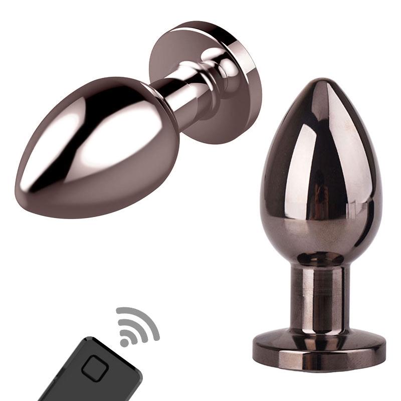 BASIC X Nick vibrační kovový anální kolík na dálkové ovládání