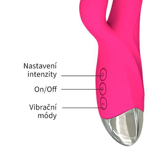 BASIC X Axel rabbit vibrátor růžový