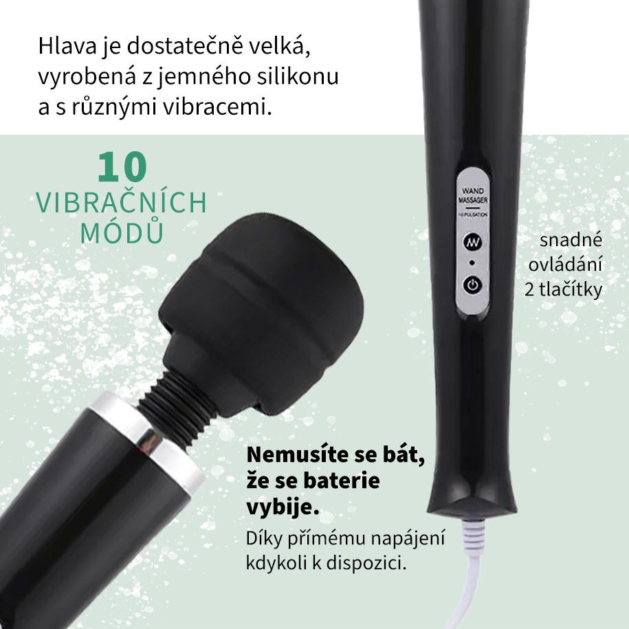 BASIC X Gladys masážní hlavice černá - Image 6