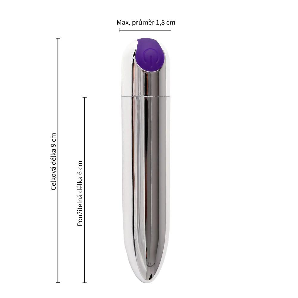 BASIC X Gina minivibrátor stříbrný - Image 3
