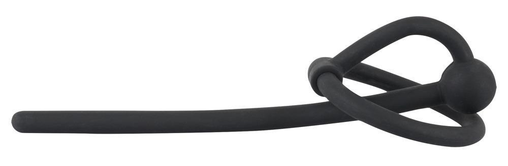 PenisPlug Piss play Dutý dilatátor s kroužkem