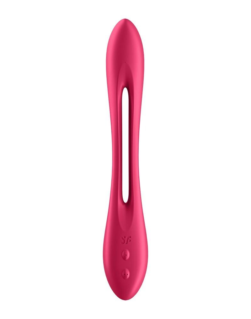 Satisfyer Elastic game Multifunkční párový vibrátor - červený - Image 2