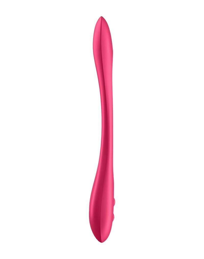 Satisfyer Elastic game Multifunkční párový vibrátor – červený