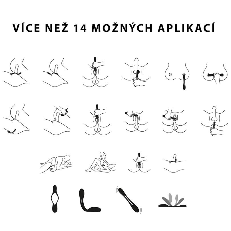 Satisfyer Elastic game Multifunkční párový vibrátor - červený - Image 3