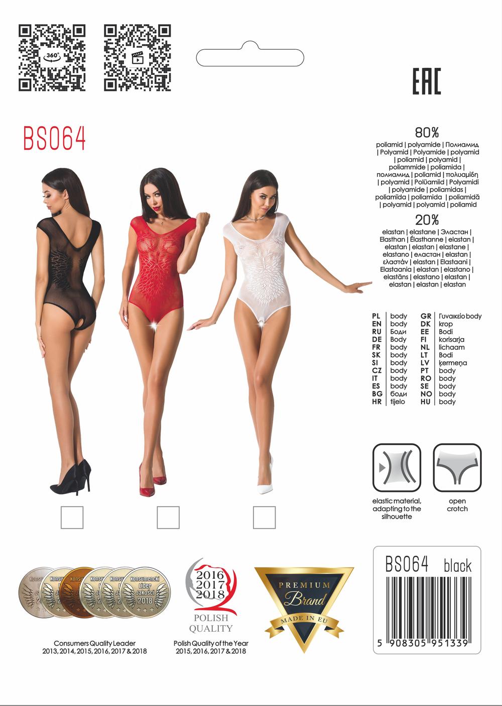 Passion body Laura – červené