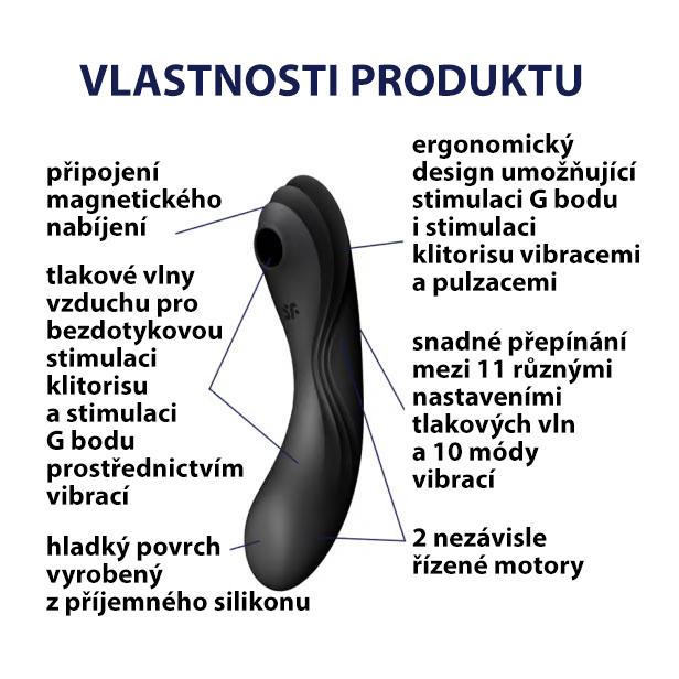 Satisfyer Curvy Trinity 4 vibrátor - černý - Obrázek 6