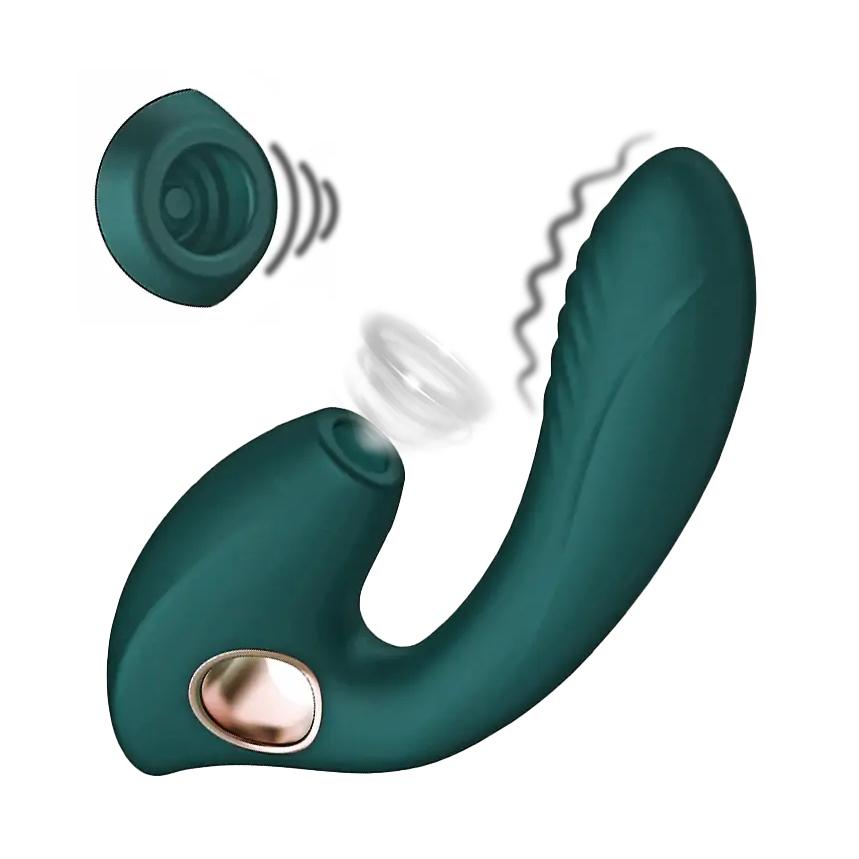 Levně BASIC X Alyssa stimulátor klitorisu a vibrátor 2v1 zelený