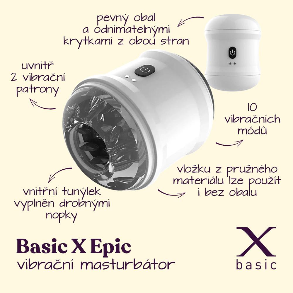 BASIC X Epic vibrační masturbátor - Image 2
