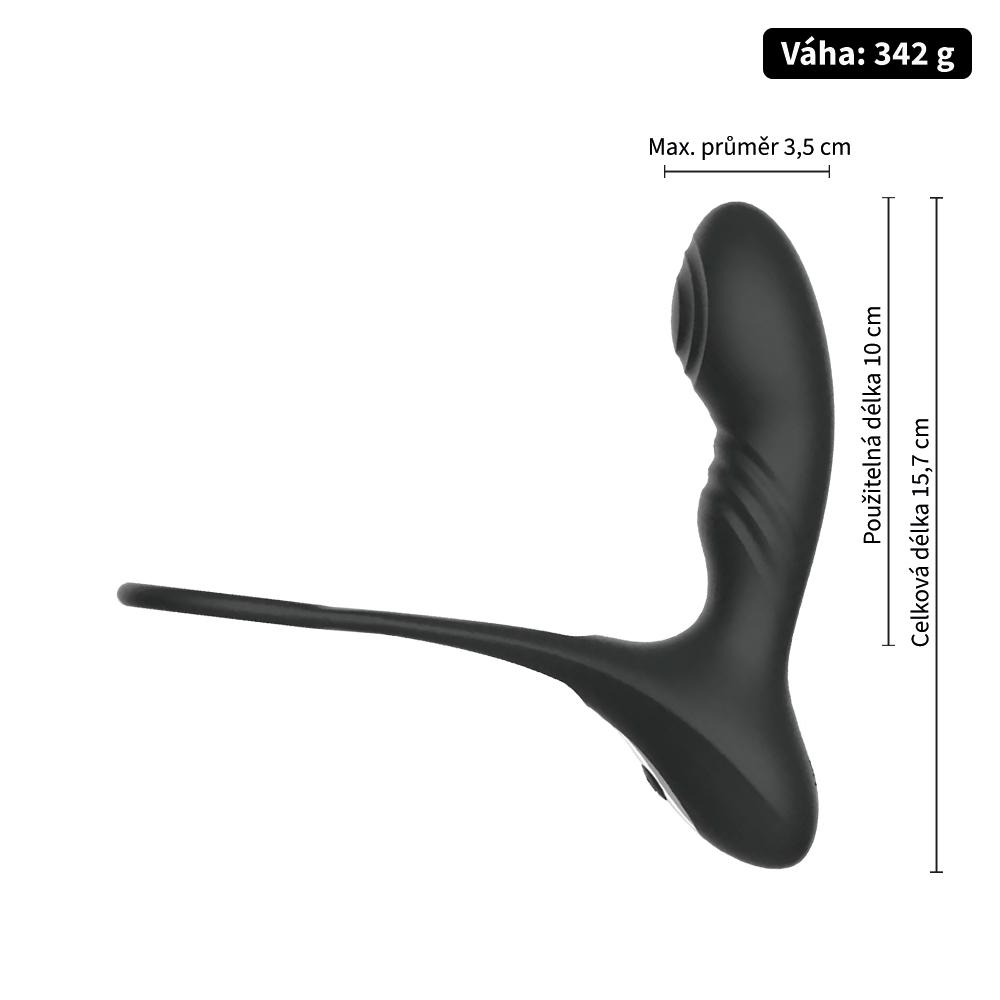 BASIC X Nero stimulátor prostaty na dálkové ovládání černý - Obrázek 3