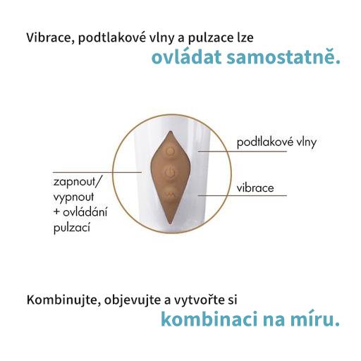 BASIC X Dido pulzátor s podtlakovým stimulátorem 3v1 tělový - Obrázek 5