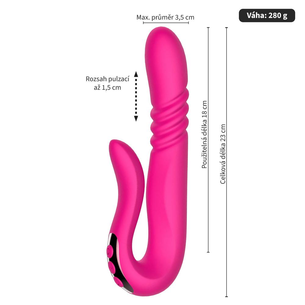BASIC X Damon pulzátor růžový - Obrázek 3
