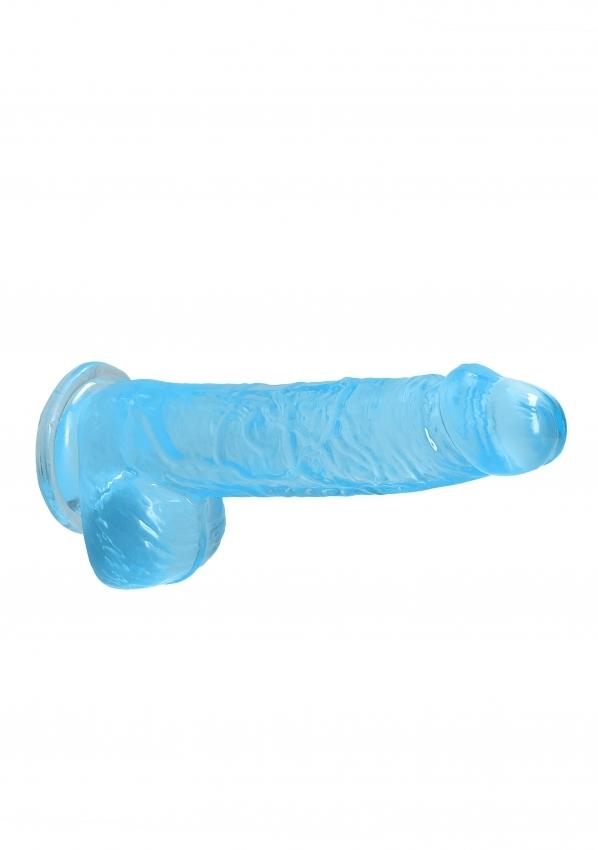 Realrock gelové dildo s přísavkou 16 cm modré - Image 3