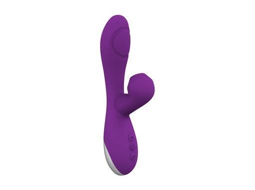 Romant Flap vibrátor rabbit s poklepem a tlakovým stimulátorem na klitoris fialový