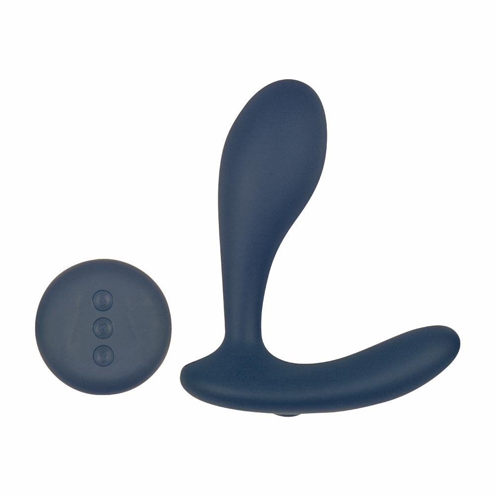 Romant Cily vibrační anální kolík na dálkové ovládání modrý