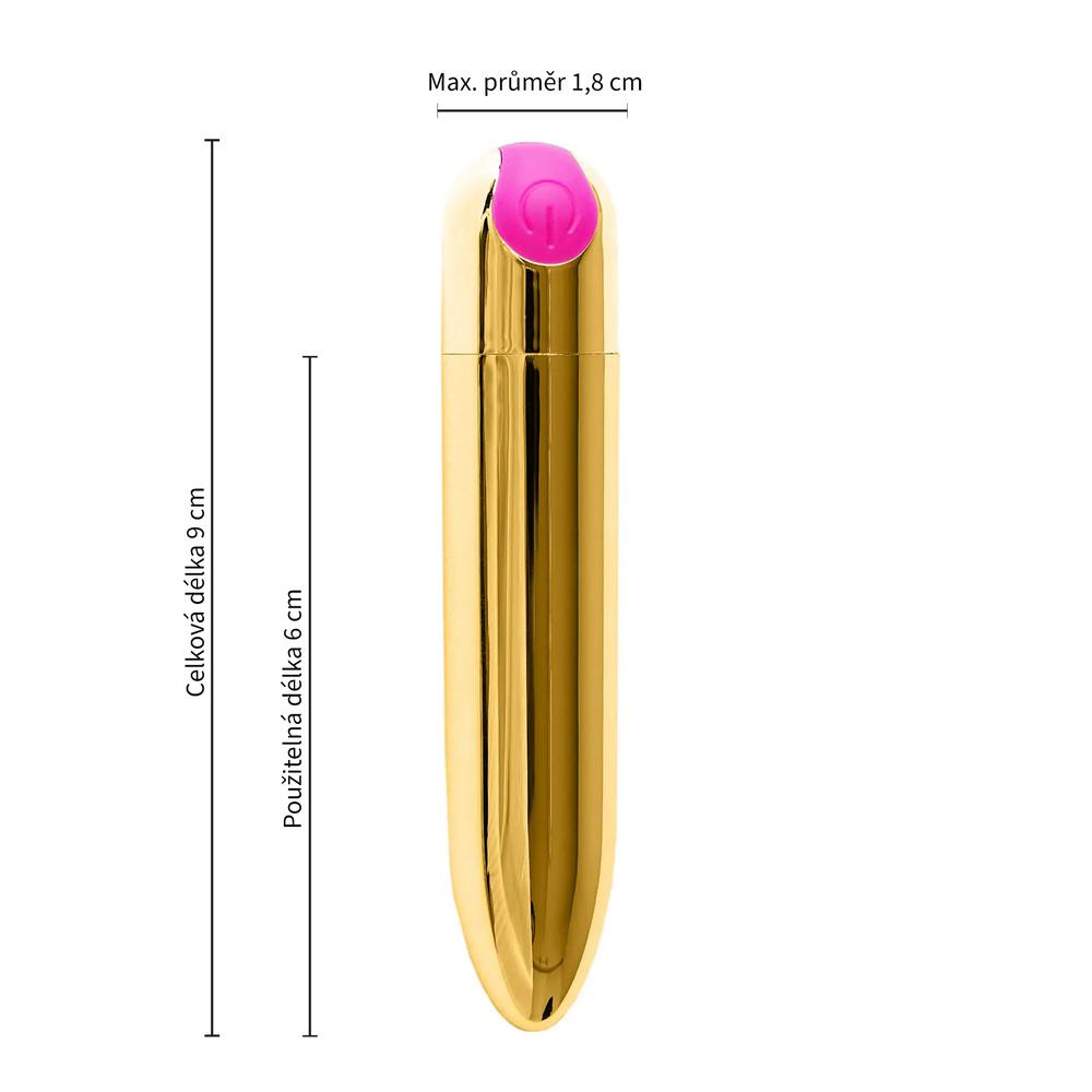 BASIC X Gina minivibrátor zlatý - Image 3