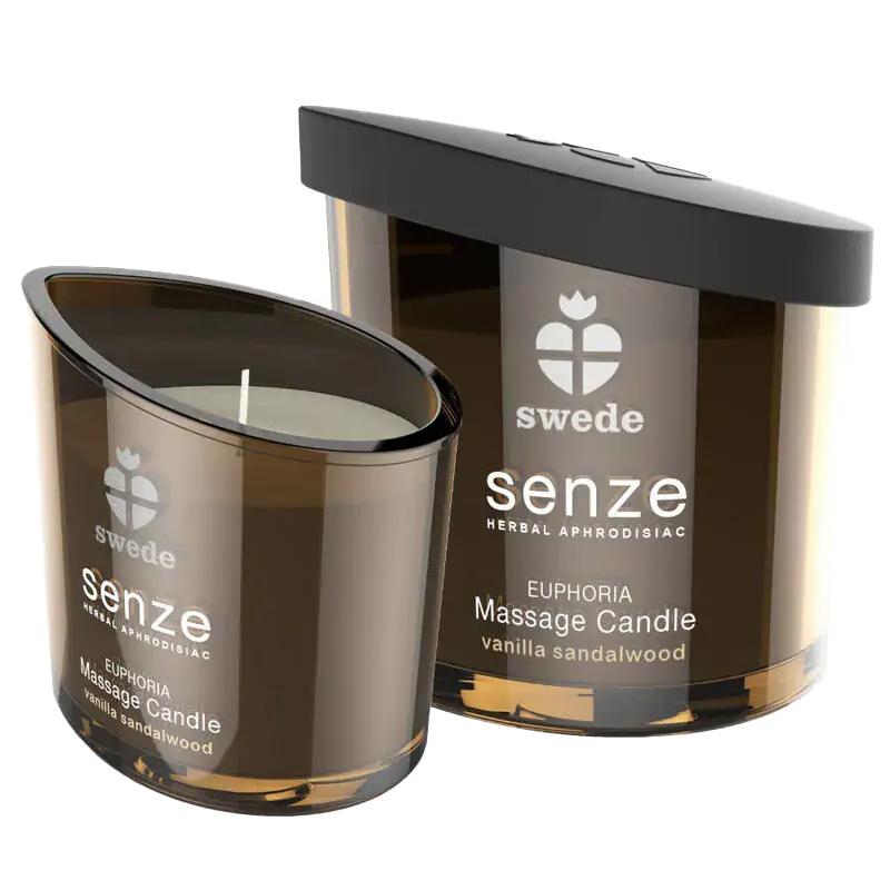 SENZE Euphoria masážní svíčka - vanilka, santalové dřevo 50 ml