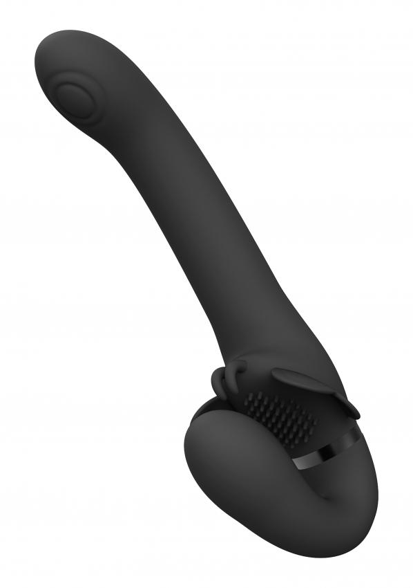 VIVE Satu Pulzační a vibrační strap-on - černý - Image 3