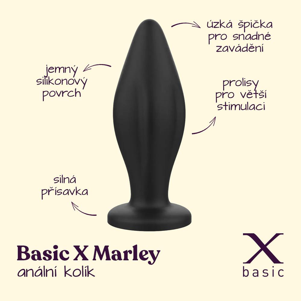 BASIC X Marley anální kolík černý - Image 2