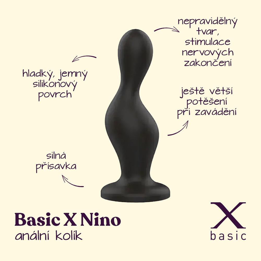 BASIC X Nino anální kolík černý - Image 2