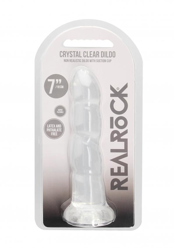 REALROCK Non Realistic dildo 17,5 cm - transparentní - Image 5